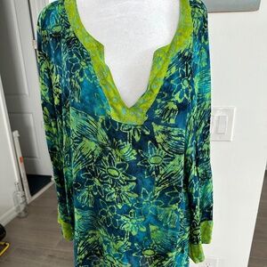 Soft surroundings tunic top.  Women's XL